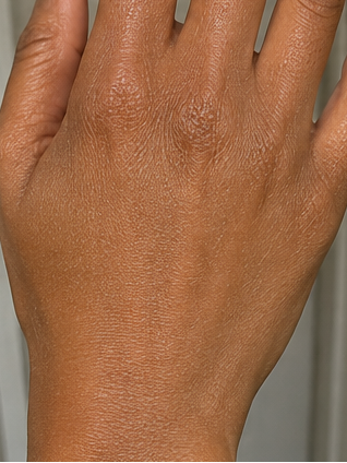 After using peptide lotion